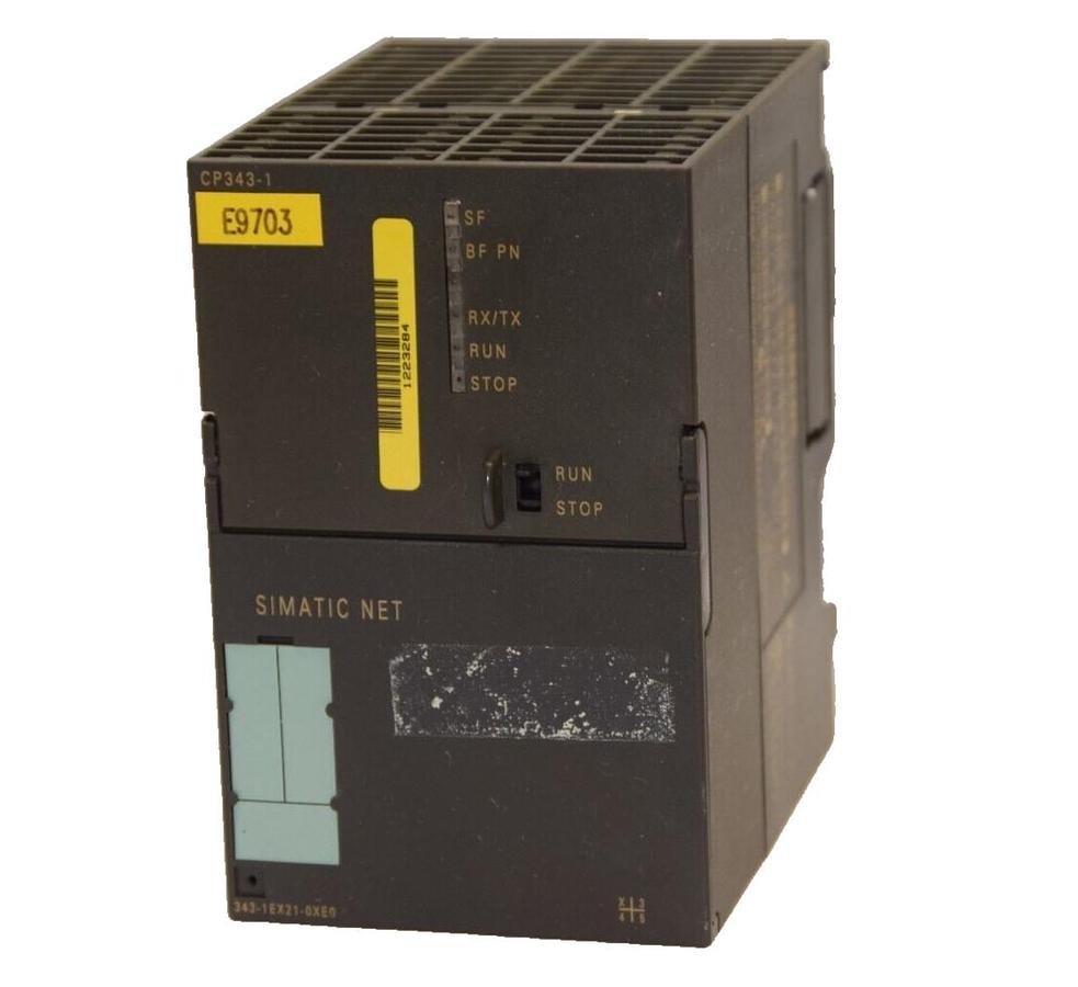 Used SIEMENS 6GK7 343-1EX21-0XE0 CP343-1 Simatic Net Industrial Ethernet Module