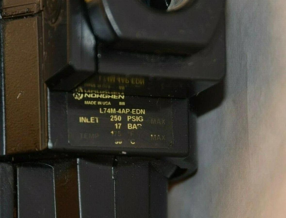 Used NORGREN Filter Regulator Oiler  L74M-4AP-EDN L74M4APEDN 250psig 17 Bar
