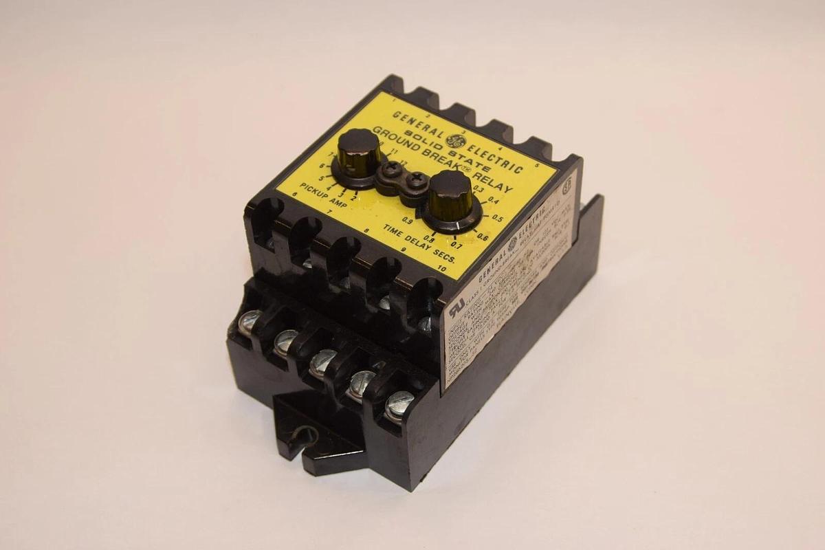 Used GENERAL ELECTRIC GE SOLID STATE GROUND BREAK RELAY TGMR1D NP266205-32