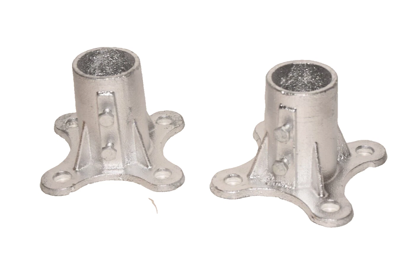 (New - Pk 2 ) WARMU 2 1/2" Floor Flange Pipe Galvanized  Chain Link Fence Post