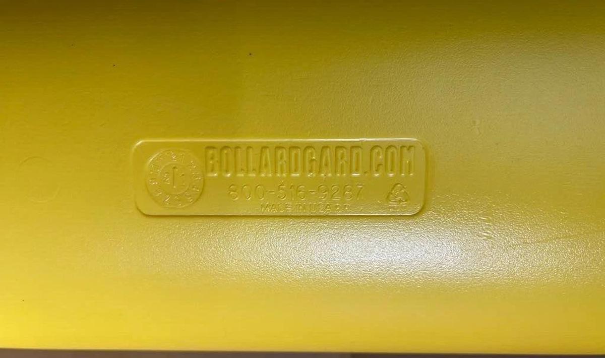 (Set of 2) BollardGard Reflective Bollard Cover Post Sleeve Yellow 7" x 52" NEW