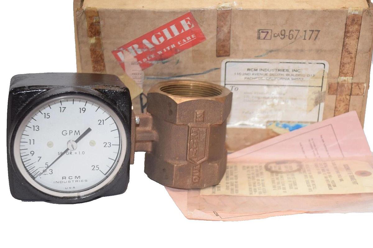 (NEW) RCM INDUSTRIES 2"-71-VDL-25-E 180psig Series 7000 Flo-Gage Flowmeter