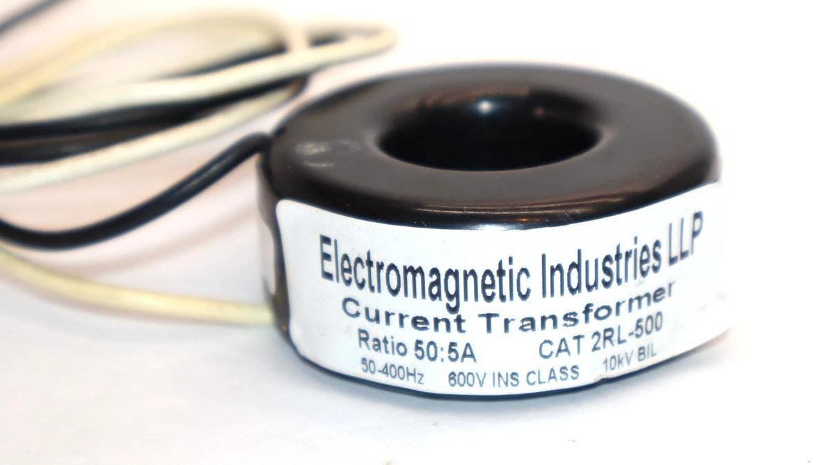Used Electromagnetic Industries 2RL-500 2RL500 Ratio 50:5A Current Transformer