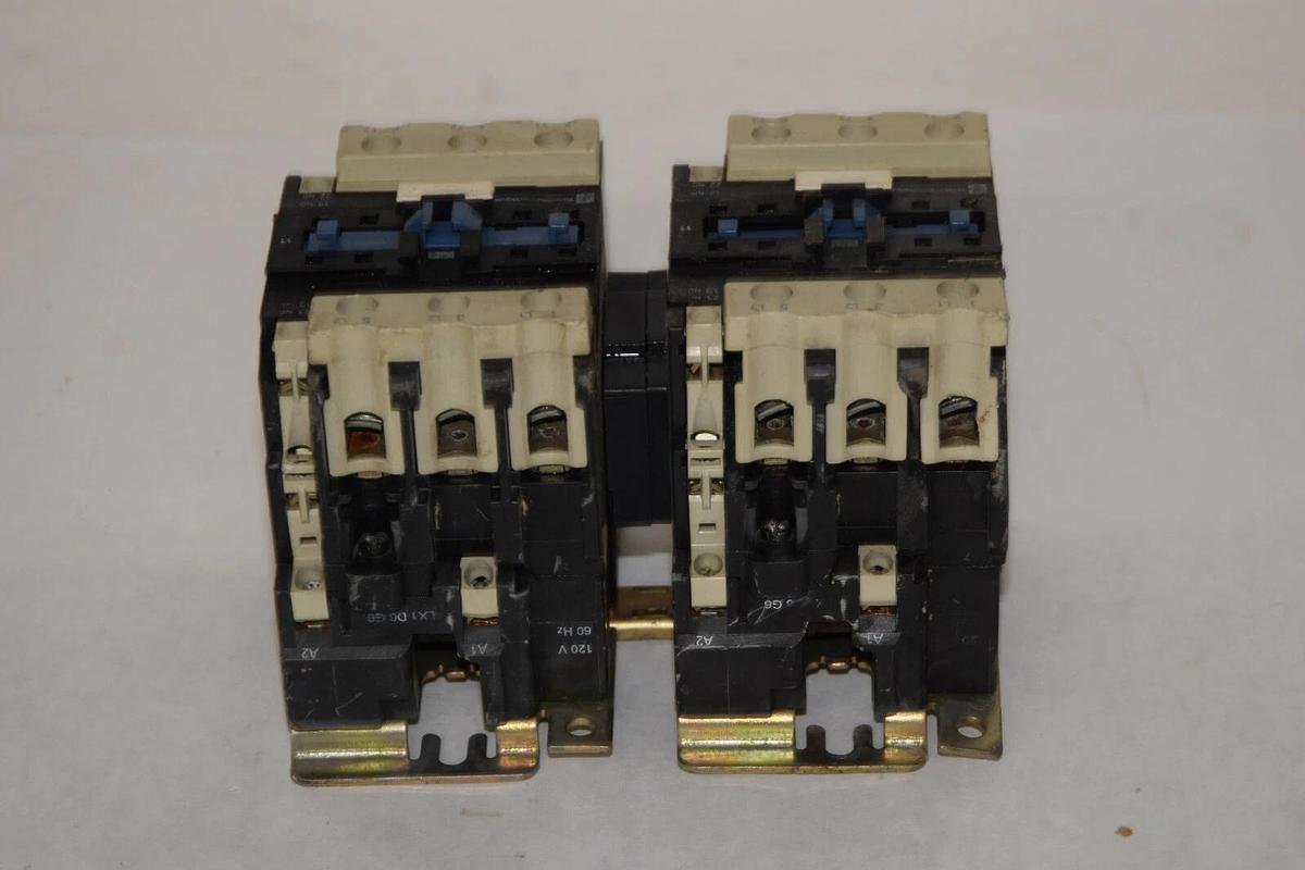 Used TELEMECANIQUE LC2D5011 120V 60Hz 80A Reversing Contactor