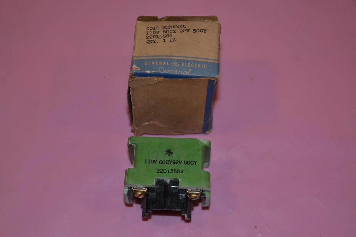 GENERAL ELECTRIC COIL 22D155G2 110 V 60CY92V 50CY NEW