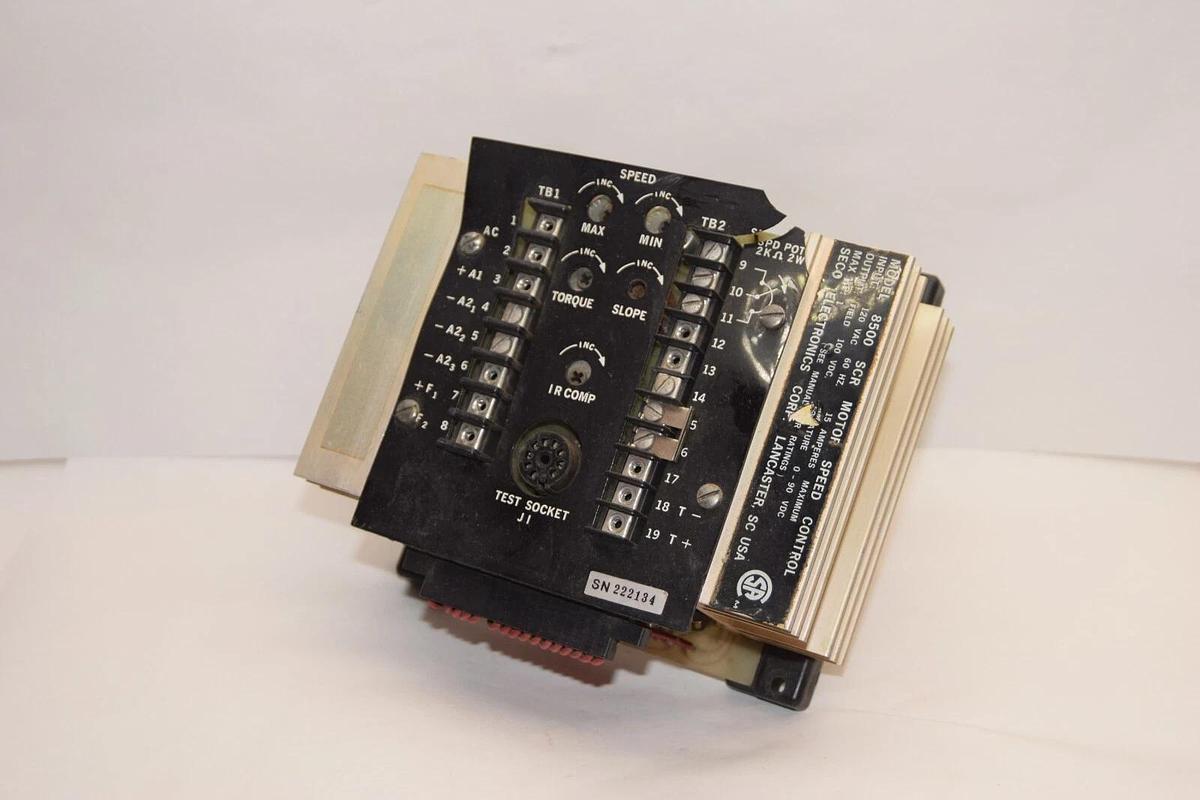 Used SECO ELECTRONICS CORP. 8500 120Vac 15A SCR Motor Speed Control