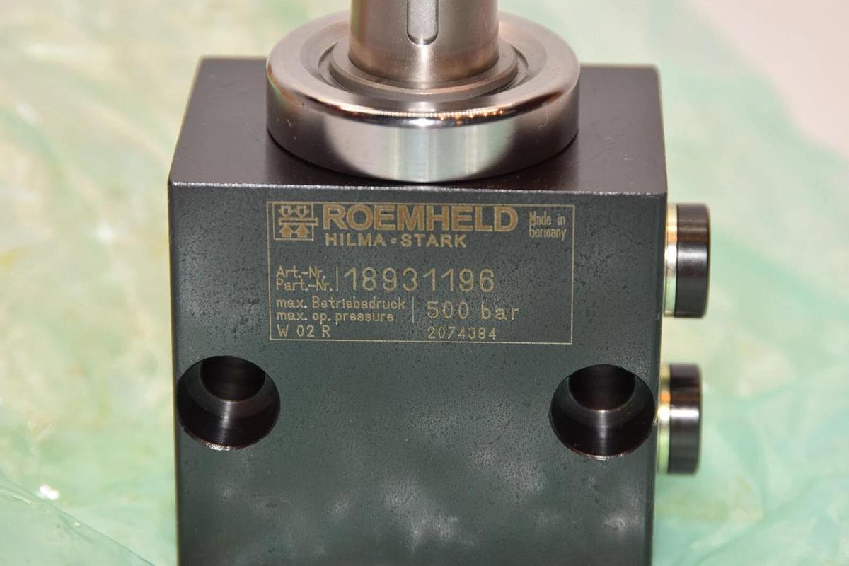 (NEW) ROEMHELD 18931196 0622-143-0021 500 Bar Block Cylinder