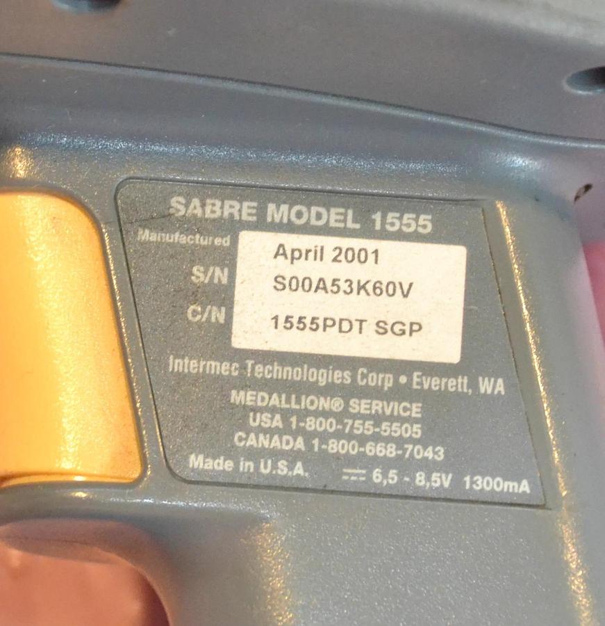 Used SABRE SCANNER MODEL 1555 PDT 1555PDT SGP