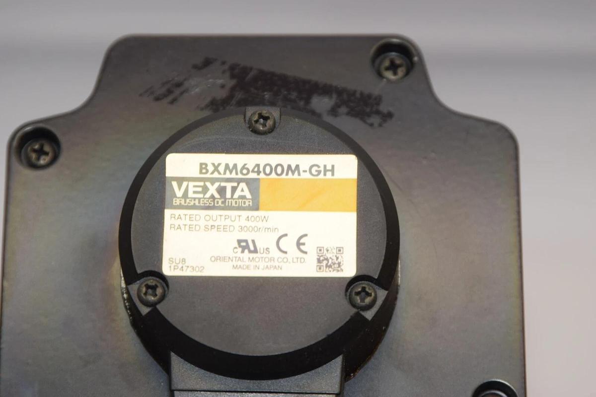 Used ORIENTAL MOTOR BXM6400M-GH 400W 3000r/min Vexta DC Motor 6GH50K Gear Head