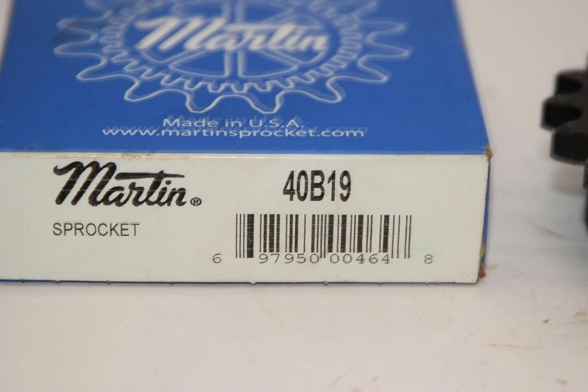 (NEW) MARTIN 40B19 5/8" Bore 19 Teeth Sprocket