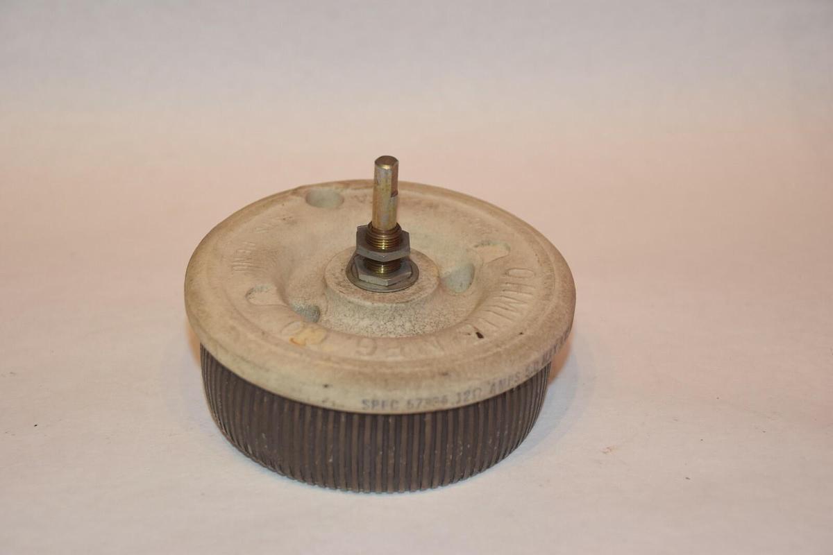 Used OHMITE SPEC 57335 SPEC57335 .12Ω 5.0AMP RHEOSTAT POTENTIOMETER