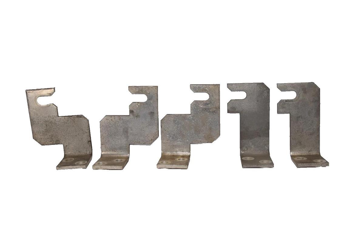 Used Buss Bar 5" x 2-3/4" x 1/4" & 5" x 4" x 1/4 Copper (Lot of 5)