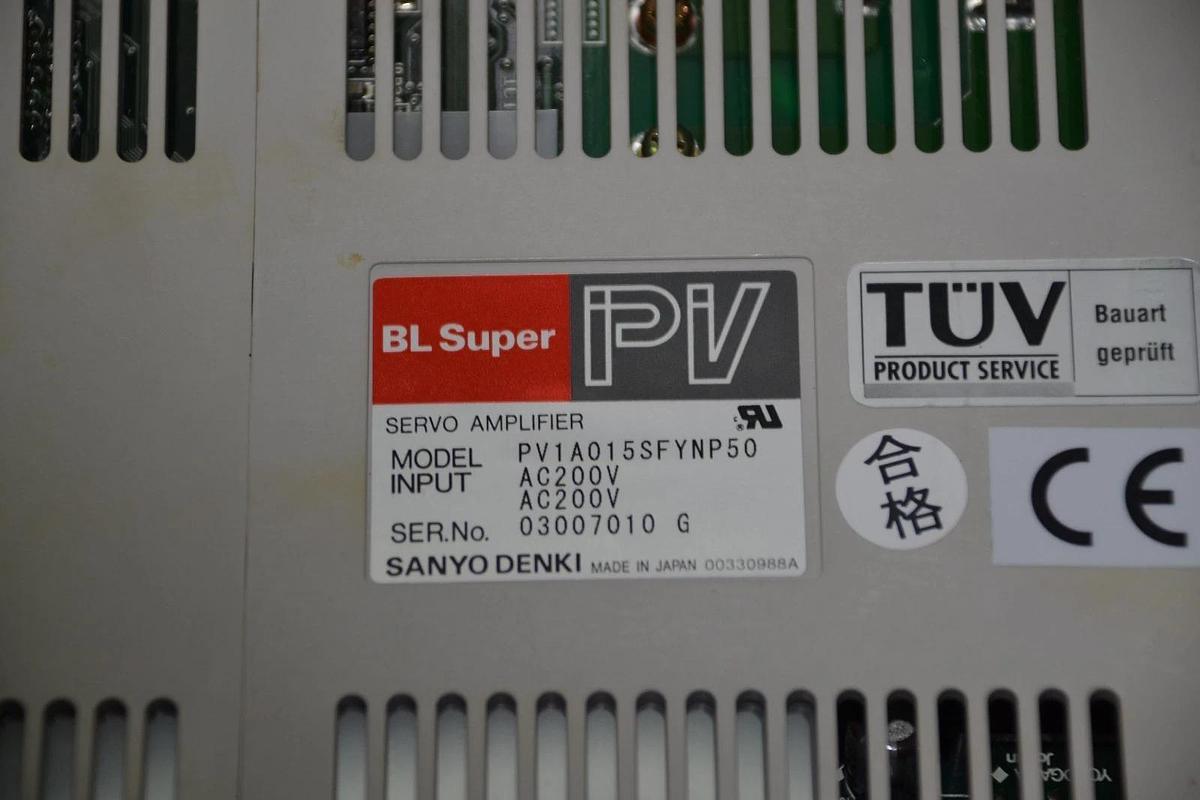 Used SANYO DENKI SERVO AMPLIFIER DRIVE PV1A015SFYNP50 AC200V
