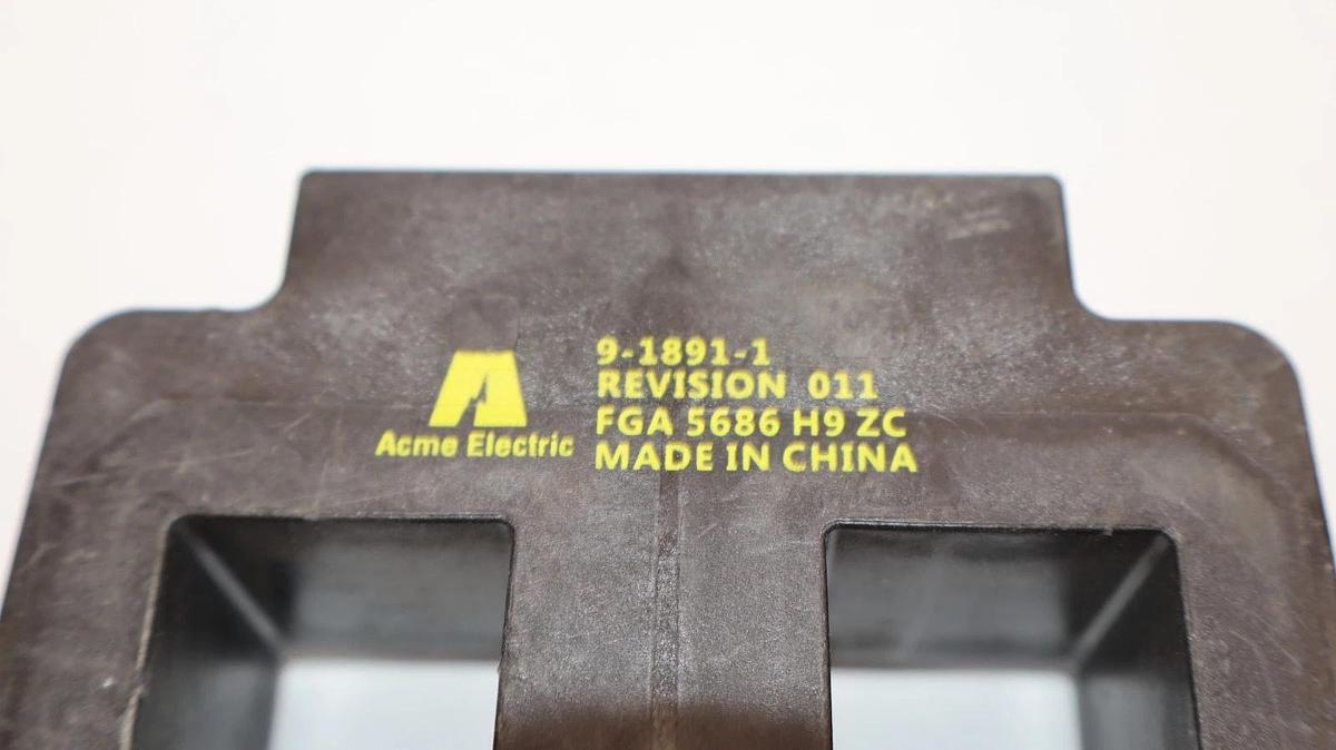 Used Acme Electric Contactor Coil 120/110V 9-1891-1 Rev 011 FGA 5686 H9 ZC