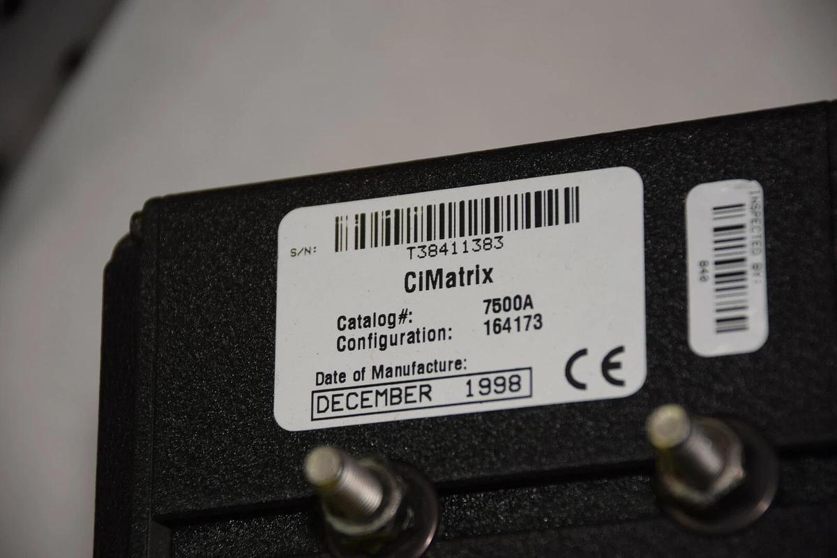 Used RSVI CIMATRIX  7500A  LASER BARCODE SCANNER DECODER