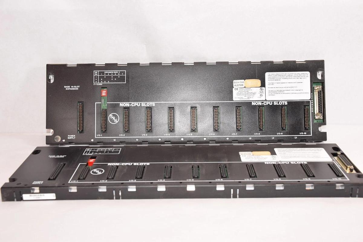 Used (Lot of 2) GE FANUC / ALSTOM IC693CHS392K 10-Slot Expansion Rack