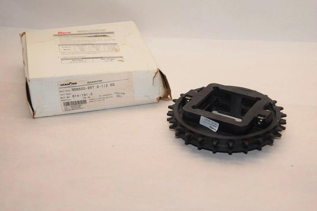 (NEW) REXNORD NS8500-25T 614-191-3 2-1/2 SQ 25Teeth Conveyor Sprocket
