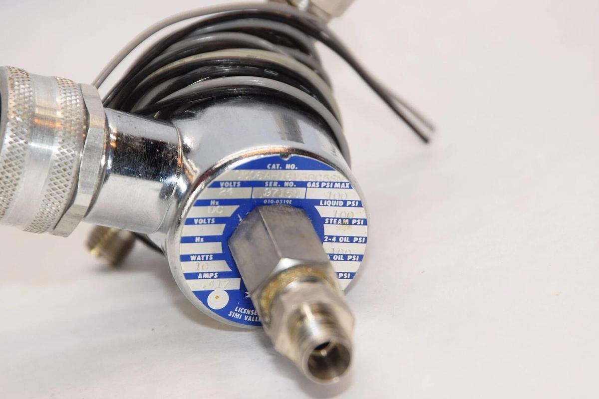 Used GC VALVES S301AH16V3BD5SN 24V 100psi Solenoid Valve