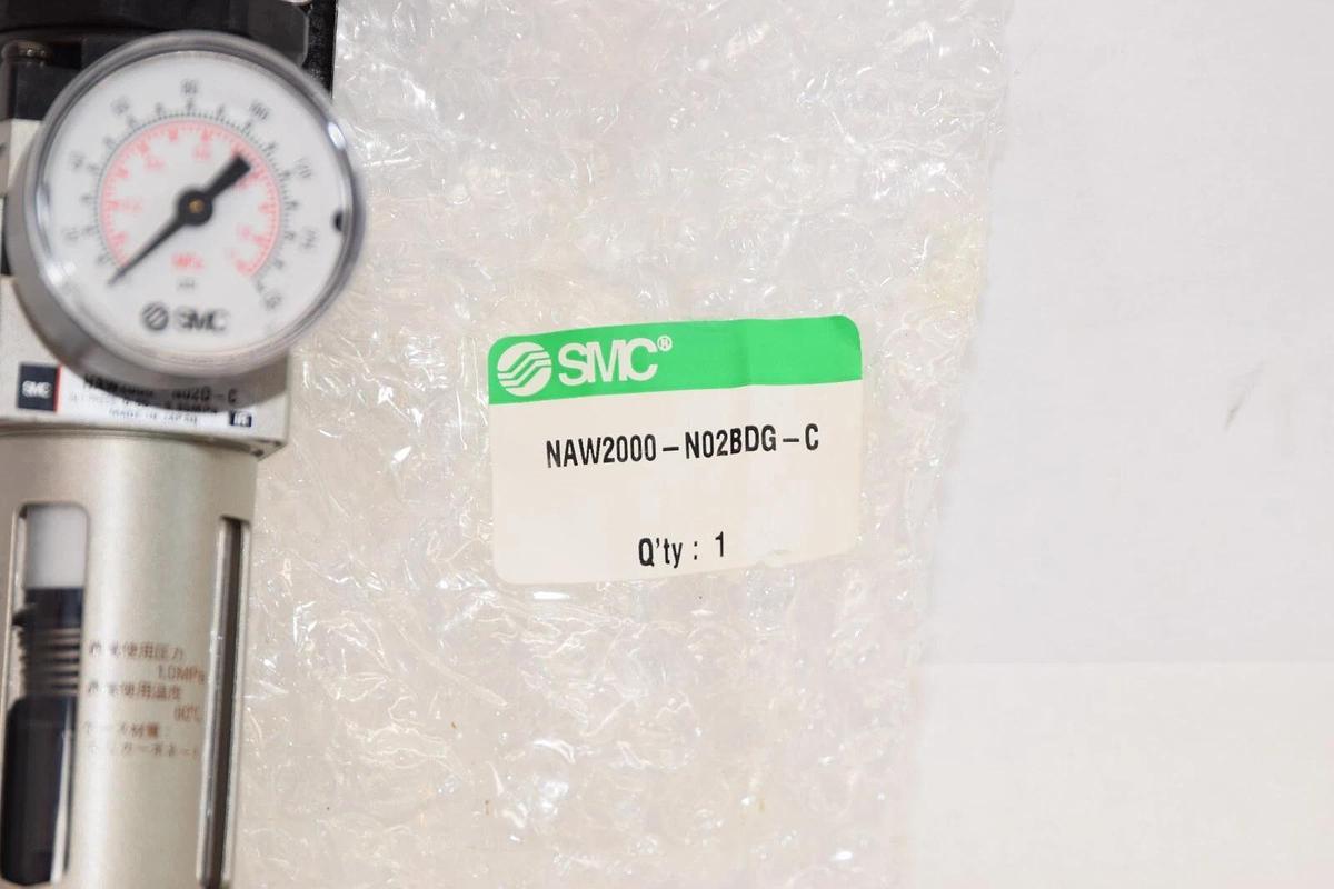 (NEW) SMC NAW2000-N02BDG-C Pneumatic Filter Regulator