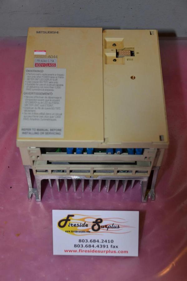 Used MITSUBISHI DRIVE FR A044 0 75K UL FRA044075KUL FR-A044-0.75K-UL 3HP 4.1A 400V
