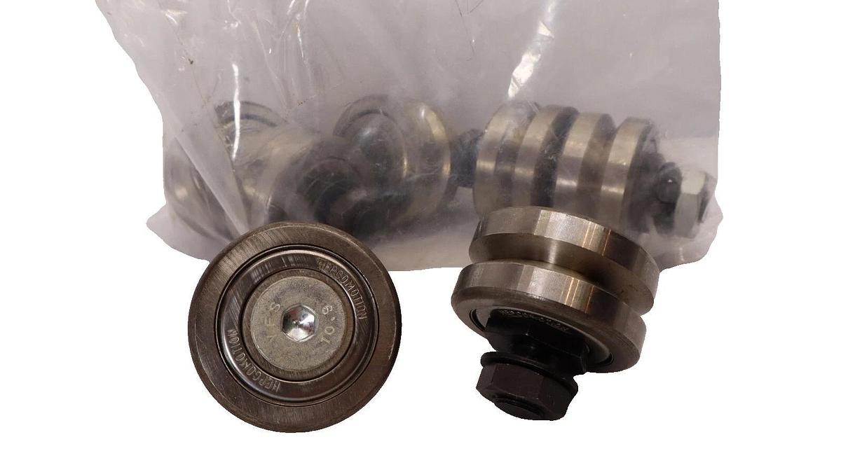 (NEW - Lot of 7) HEPCOMOTION 10.9 Steel Guide Wheel Track Roller