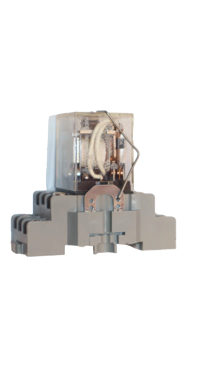 Used OMRON LY3 120V Relay With IDEC SR3B-05 Relay Socket Base