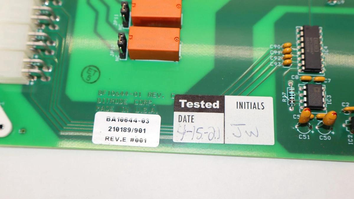 Used BITRODE CORP. BF10644-01 , BF1064401 , BA10644-03 Rev. C Circuit Board