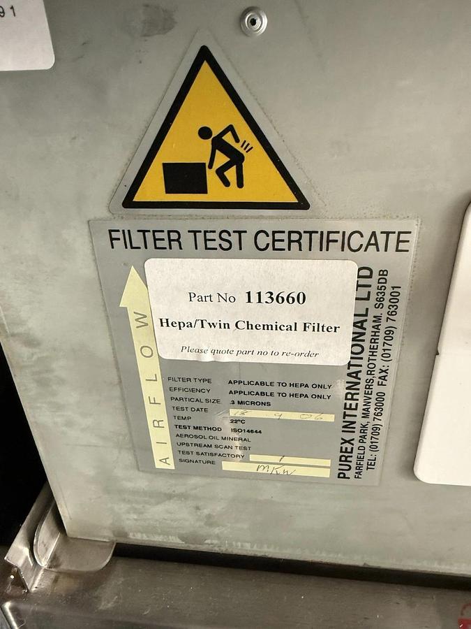 Used Epilog Laser 9000/800iE 2 Tier Exhaust System 080625DE engraver plasma welding