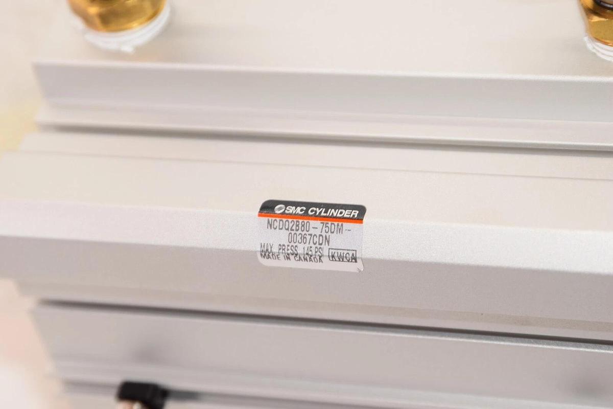 (NEW) SMC NCDQ2B80-75DM-00367CDN 145psi Pneumatic Cylinder