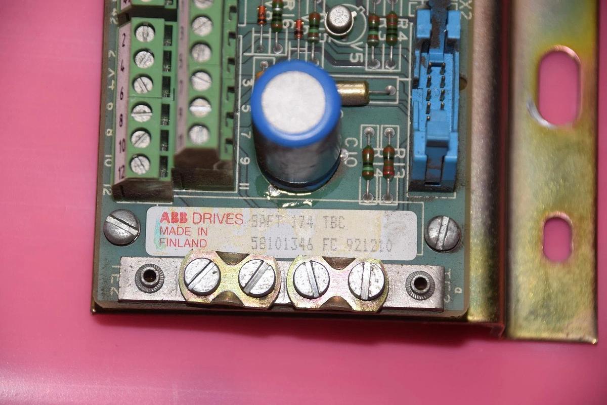 Used ABB SAFT 174 TBC 58101346 FC 921210 TERMINAL BLOCK BOARD