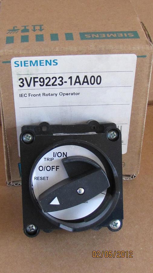 SIEMENS IEC FRONT ROTARY OPERATOR KNOB SWITCH 3VF9223-1AA00 3VF92231AA00 NIB