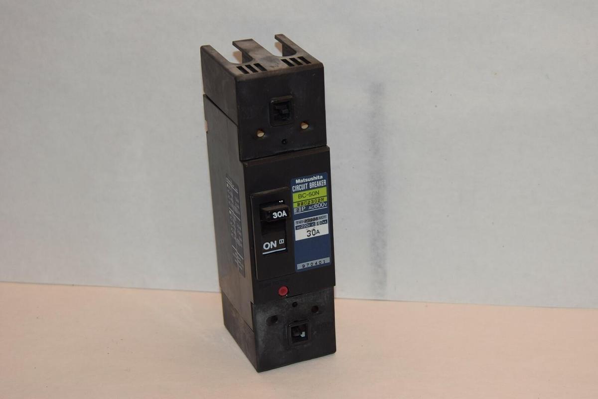 Used MATSUSHITA 30 amp Circuit Breaker BC-50N BBC2302N 2 pole 30A 30 A
