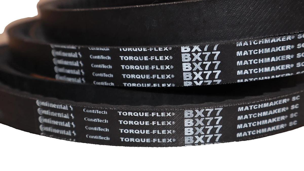Continental Cogged V-Belt Belt BX77 Tourque-Flex ContiTech Vbelt (Lot of 2 -New)