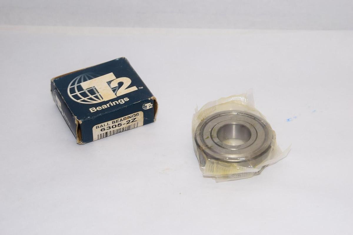 (NEW) T2 BEARINGS 6305-2Z 63052Z T2 6305-2Z Z20 Ball Bearing