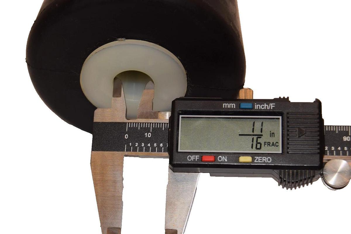 (NEW) MARPAC 7-1872 Deep V Boat Trailer Rubber Keel Roller 12" x 11/16"