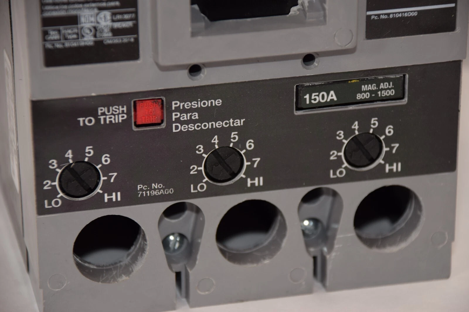 Used SIEMENS / SENTRON HHFXD63B150 150A Amp Series A 600V 3Pole Circuit Breaker