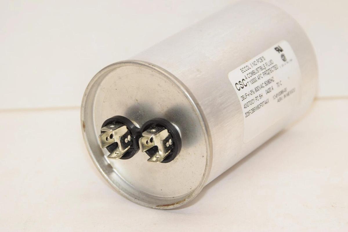 Used CSC 12-810089-00 325P286W60P37A4X 28uF 600Vac 50/60Hz +/-3% Capacitor