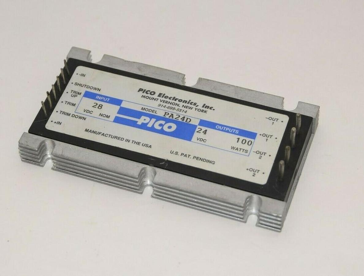 Used PICO ELECTRONICS INC PA24D 24/28Vdc 100W Power Converter High Power