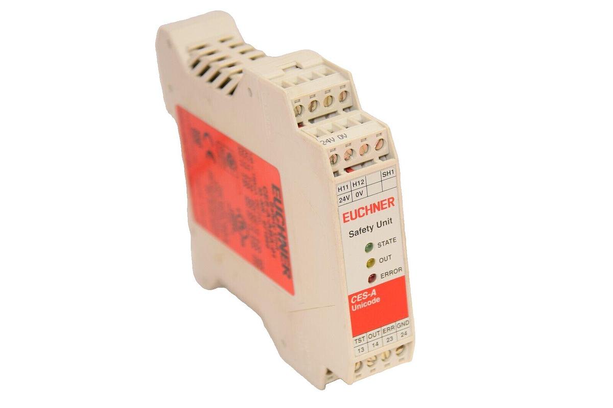 Used EUCHNER CES-A-ABA-01 24V Safety Unit Module