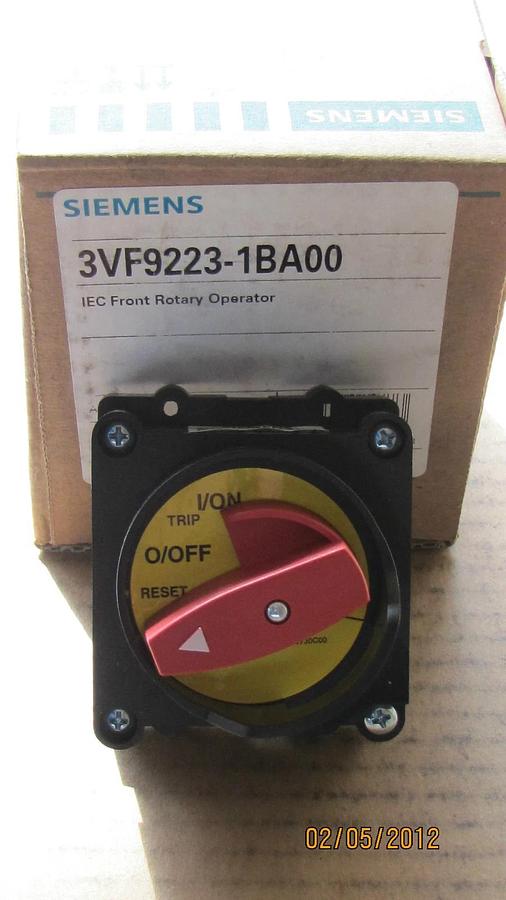 SIEMENS IEC FRONT ROTARY OPERATOR KNOB SWITCH 3VF9223-1BA00 3VF92231BA00 NIB