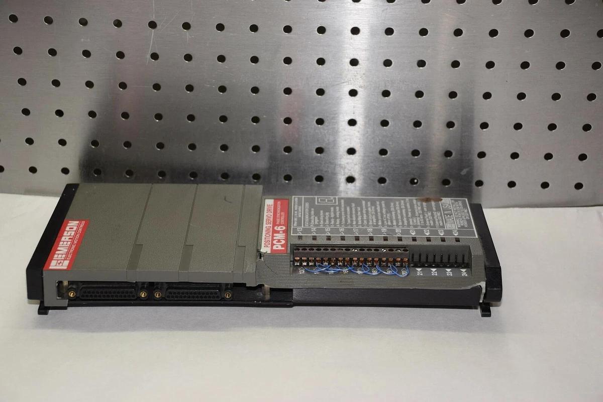 Used EMERSON PCM-6 PCM6 POSITIONING SERVO DRIVE PHASE SYNCHRONIZING CONTROLLER