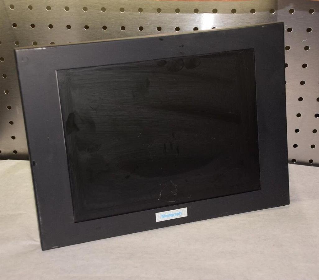 Used Modgraph Industrial FP-AM12,  LCD Monitor, 12V, 1.5A, 18watts (untested)