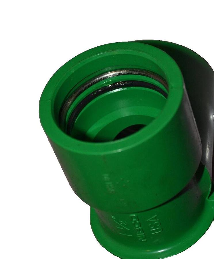 Nibco CHEM-AIRE 1-1/2" T fitting  SCH-80 PVC GREEN T-FITTING FITTINGS 1.5" 11/2"