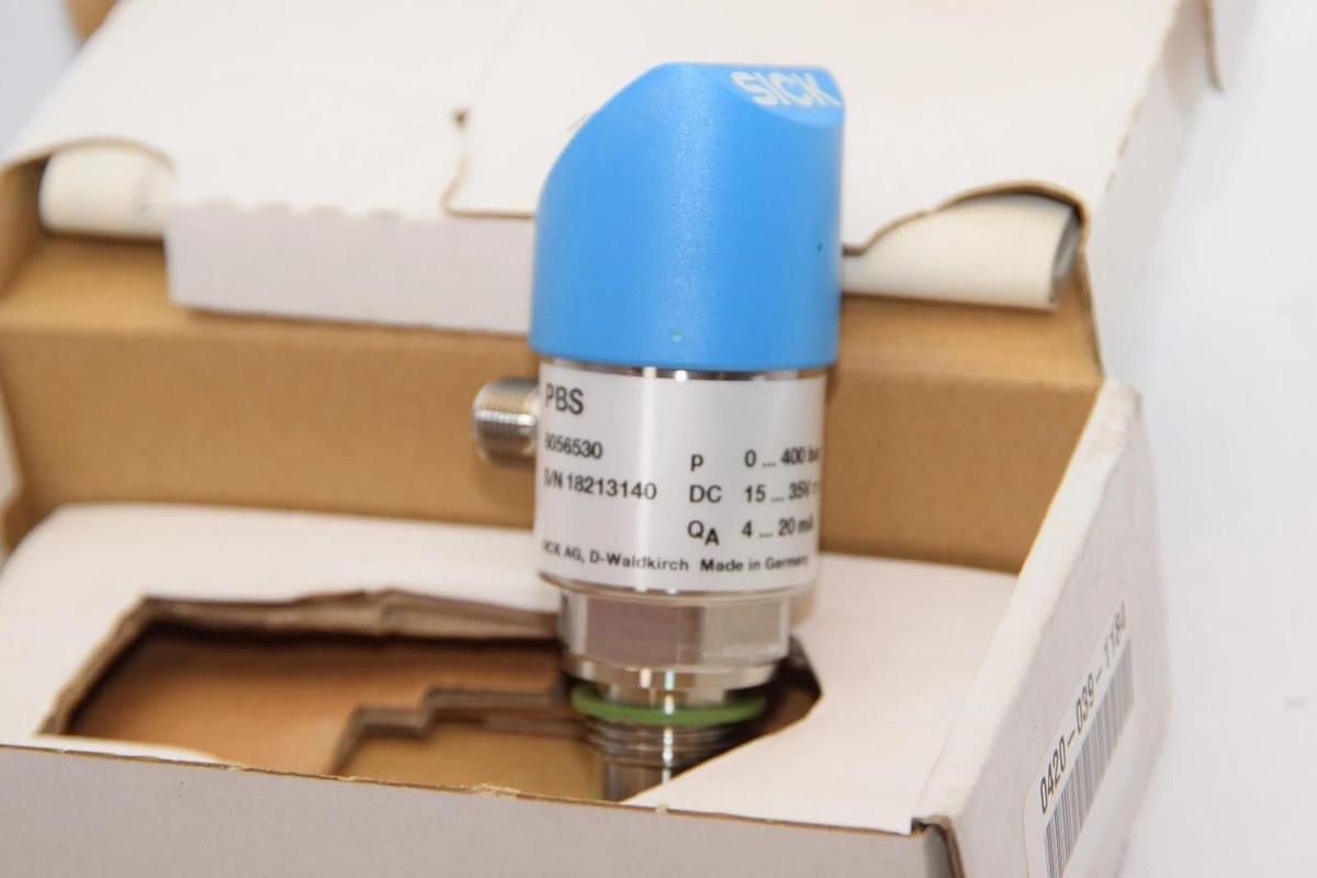 SICK PBS 6056530  0-400 bar 15-35V 0.4A 4-20mA Pressure Sensor (New)