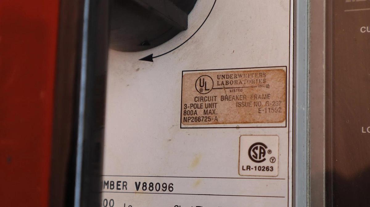 Refurbished GE General Electric Circuit Breaker Power Break 800A Amp TP88SSZ TR8S600