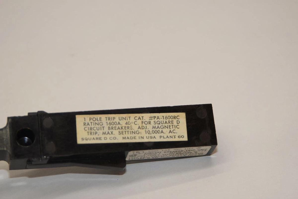 (Set of 3) Square D PA-1600RC 1600a 1600 A Amp Breaker Trip Unit 1 pole 1p NOS