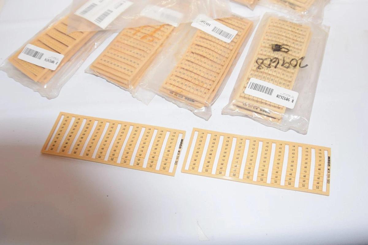 Used (Lot of 40) WAGO 209-503 Terminal Block Marker