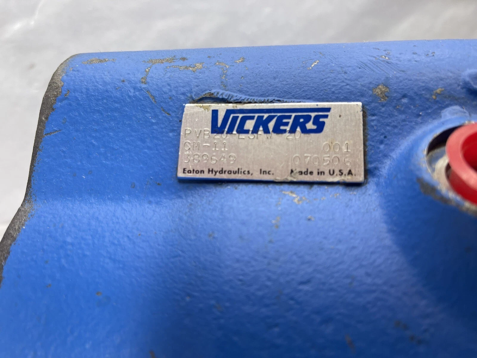Used Vickers PVB20-LSFW-20-CM-11 LH ROTATION 20 GPM Hydraulic Piston Pump "Rebuilt"