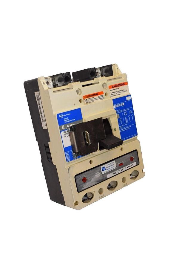 Used Cutler Hammer Breaker LD2500 LD 35k 500Amp 500 Amp A 2 Pole 600v/250v w/ LT2500T