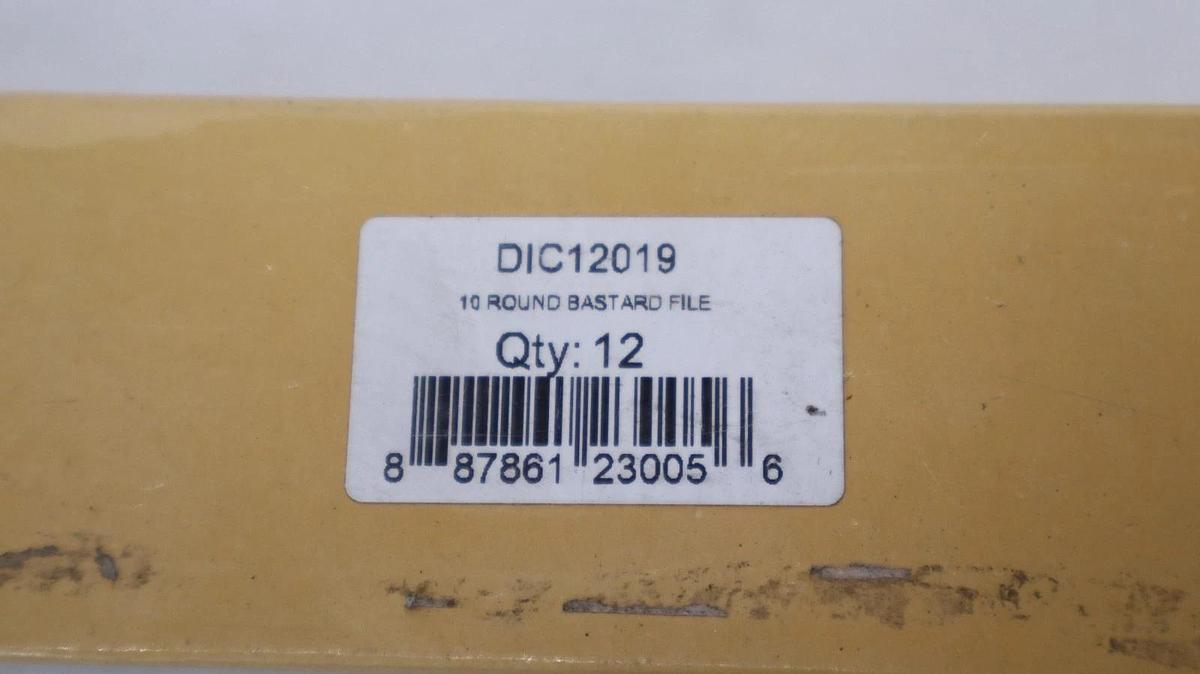 10" Bastard File Round 250mm DIC12019 (New - Box of 12)
